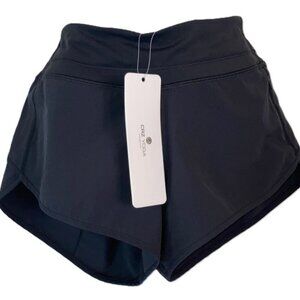 CRZ YOGA Sports High Rise Shorts Lined Tennis Golf Pickleball Gray Womens Medium